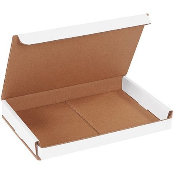 Box Packaging Corrugated Mailers, 9"L x 6"W x 1"H, White MLR961